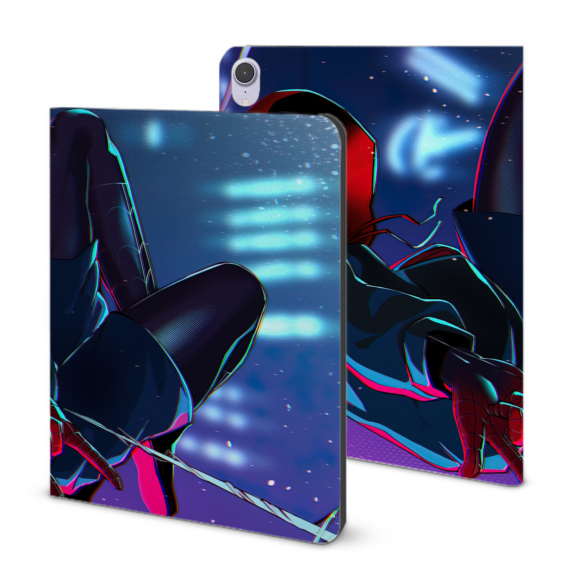 （画像用） Spider Man スパイダーマン IPad ケース ブック型 PUレザー TPU 耐衝撃 軽量 薄型 ペン収納なし 全面保護 IPad 各モデル対応